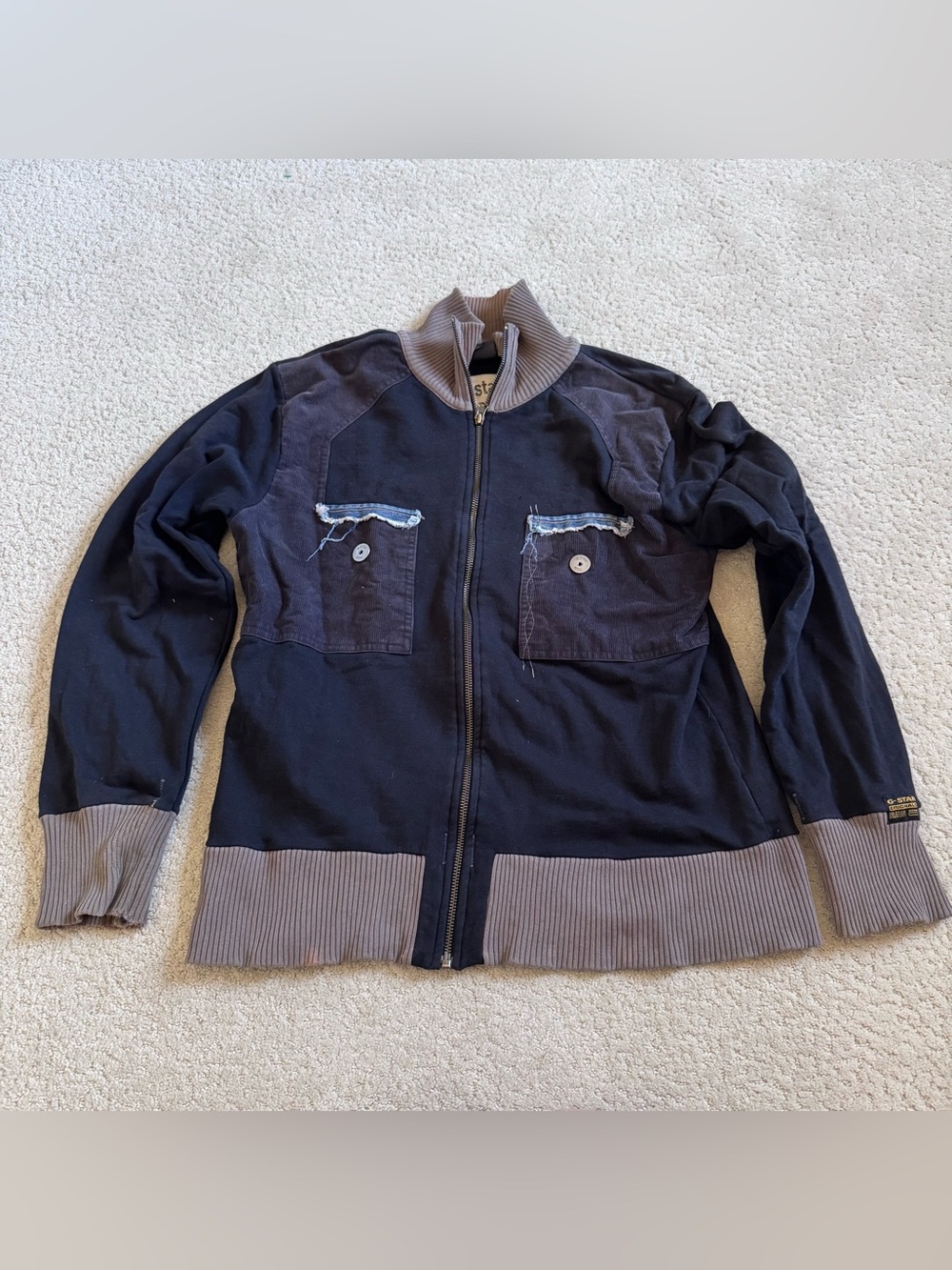 G Star Raw Jacket Men's Full Zip Streetwear Form B707-85 Sator Prisonner SW L